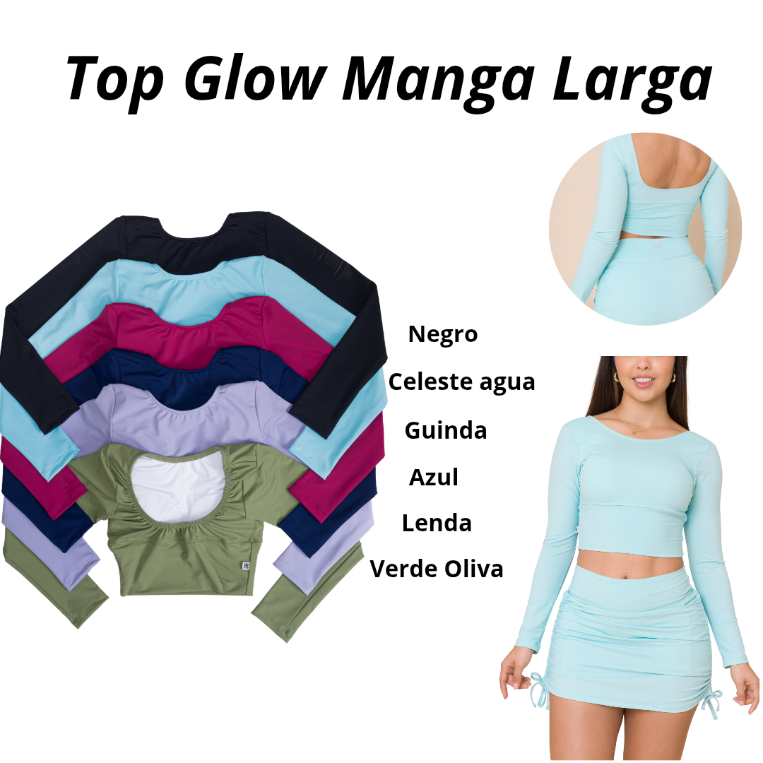 Top Glow  Manga Larga