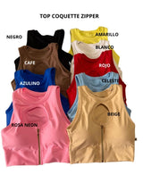 Top Coquette Zipper
