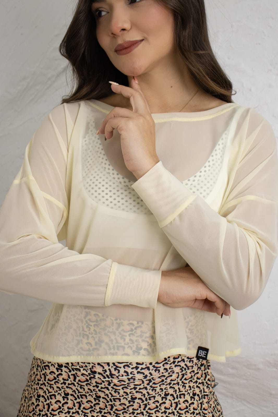 Crop Mesh Lovely
