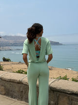 Crop Comfy con Abertura