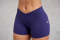 Short Corto Pretina Cruzada Color Entero