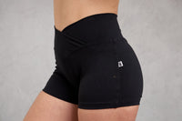 Short Corto Pretina Cruzada Color Entero