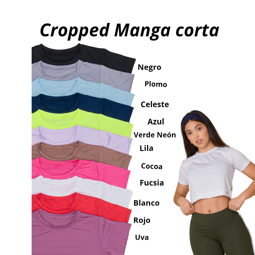 Cropped Manga Corta